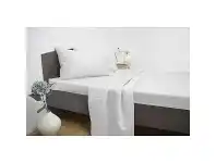 LivingStyles Ardor 1900TC Cotton Rich Sheet Set, Supper King, White offer