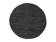 LivingStyles Gypsy Hand-tied Leather Round Rug, 200cm, Black offer