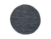 LivingStyles Gypsy Hand-tied Leather Round Rug, 240cm, Grey offer