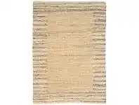 LivingStyles Mahal Handmade Reversible Jute & Cotton Rug, 150x220cm, Beige offer
