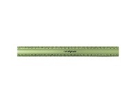 Officeworks Studymate Aluminium Ruler 30cm Green offer