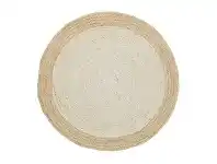 LivingStyles Hampton II Reversible Jute Round Rug, 200cm, Pearl offer