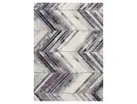 LivingStyles Ivy Chevron I Textured Modern Rug, 200x290cm, Purple offer