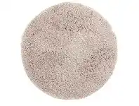 LivingStyles Soho Texture Hand Tufted Round Shag Rug, 60cm, Cream offer