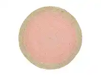 LivingStyles Hampton II Reversible Jute Round Rug, 200cm, Pink offer