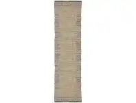 LivingStyles Mahal Handmade Reversible Jute & Cotton Runner Rug, 80x300cm, Blue offer