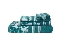 LivingStyles Beddinghouse Van Gogh Almond Blossom Silhouette Cotton Guest Towel, Teal Blue offer