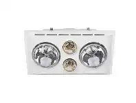 LivingStyles Lava Duo Bathroom Heater with Exhaust & LED Light, White offer