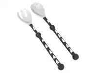 LivingStyles Zulu 2 Piece Enamelled Aluminium Salad Server Set offer