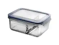 Glasslock Classic DUO Tempered Glass Rectangle Container, 1000ml