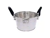 LivingStyles Havana Stainless Steel Wine Cooler Bucket with Handle, Small offer