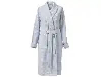 LivingStyles Aquanova Viggo Organic Cotton Bathrobe, Extra Large, Powder Blue offer