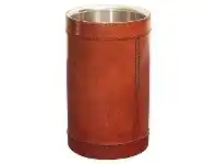 LivingStyles Winston Leather & Stainless Wine Chiller offer