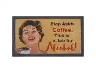LivingStyles Step Aside Coffee Coir & Rubber Doormat, 70x40cm offer