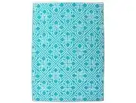 LivingStyles Chatai Gypsy Reversible Indoor/Outdoor Rug, 180x270cm, Aqua offer