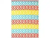 LivingStyles Chatai Geo Diamond Reversible Indoor/Outdoor Rug, 150x240cm, Multi offer