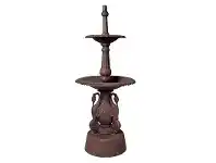 LivingStyles Ibis Cast Iron Garden Fountain, Antique Bronze offer