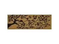 Birds on Tree Silhouette Premium Handwoven Coir Doormat, 120x40cm