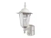 LivingStyles Tilbury IP44 Exterior Wall Lantern with Motion Sensor, White offer