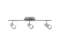 LivingStyles Alecia Metal LED Spotlight, Bar, 3 Light, Brushed Chrome offer