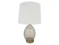 LivingStyles Champagne Egg Glass Table Lamp offer