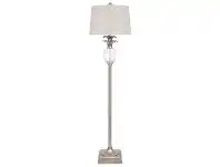 LivingStyles Langley Floor Lamp, Antique Silver offer