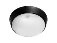 LivingStyles Fletcher IP54 LED Outdoor Bunker Light with Motion Sensor, Round offer