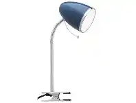 LivingStyles Sara Metal Clamp Desk Lamp, Navy offer