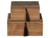 LivingStyles Phoenix 2 Piece Wooden Storage Box Set offer