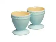LivingStyles Chasseur La Cuisson 4 Piece Egg Cup Set, Duck Egg Blue offer