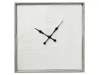 LivingStyles Guilie Metal Square Wall Clock, 80cm offer