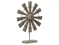 LivingStyles Rural Mango Wood Windmill Decor, Medium offer