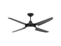 LivingStyles Clare Indoor / Outdoor AC Ceiling Fan with Light, 135cm/53", Black offer