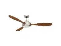 LivingStyles Duxton AC Ceiling Fan, 130cm/52", Brushed Chrome offer