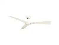 LivingStyles Trinidad III DC Ceiling Fan with LED Light, 130cm/52", White offer
