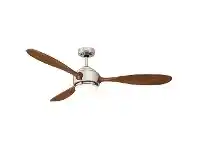 LivingStyles Duxton AC Ceiling Fan with LED Light, 130cm/52", Brushed Chrome offer