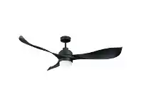 LivingStyles Eagle Ceiling Fan with LED Light, 140cm/55", Black offer