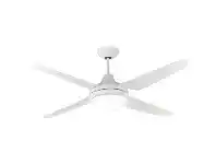 LivingStyles Clare Indoor / Outdoor AC Ceiling Fan with Light, 135cm/53", White offer