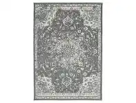 LivingStyles Rusty Vintage Motif Reversible Rug, 120x170cm, Grey offer