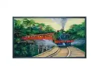 Jenny Sanders Printed Rubber Doormat, Puffing Billy, 70x40cm
