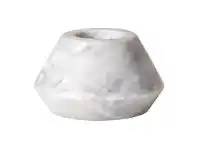 LivingStyles Elementer Trap Marble Tealight Holder, White offer