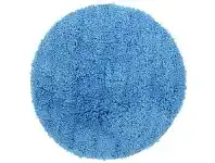 LivingStyles Soho Texture Hand Tufted Round Shag Rug, 60cm, Blue offer