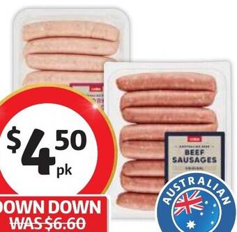 Coles Coles Sausages 550g offer