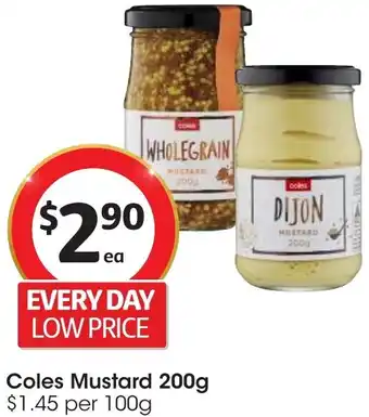 Coles Mustard 200g