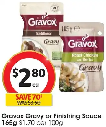 Coles Gravox Gravy or Finishing Sauce 165g offer