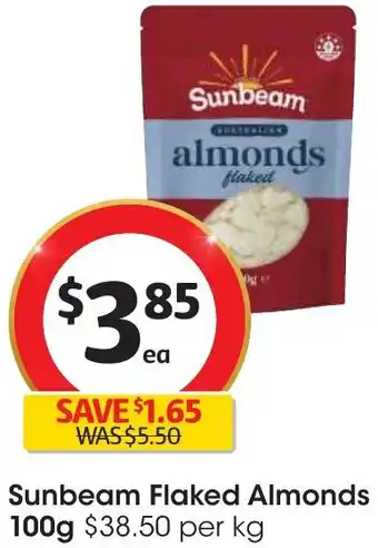 Sunbeam Flaked Almonds 100g