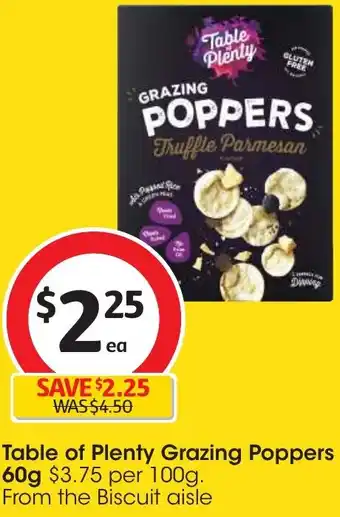 Coles Table of Plenty Grazing Poppers 60g offer