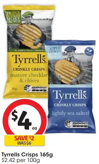 Tyrrells Crisps 165g