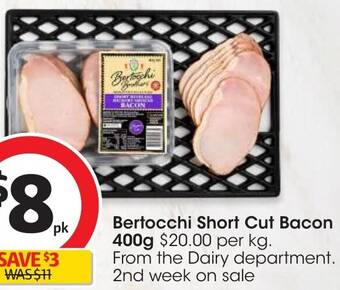 Coles Bertocchi Short Cut Bacon 400g offer