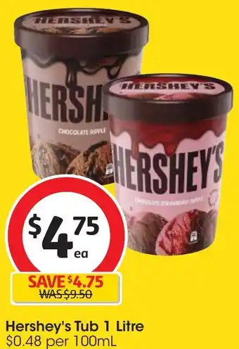 Hershey's Tub 1 Litre
